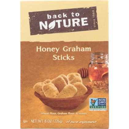 BACK TO NATURE: Honey Graham Sticks, 8 oz