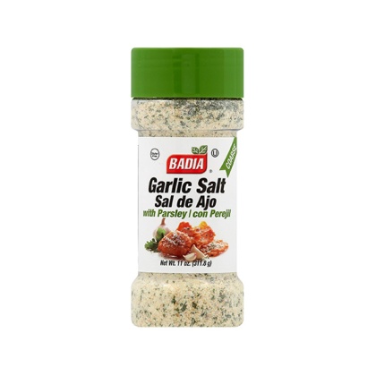 BADIA: Seasoning Coarse Garlic Salt and Parsley, 11 oz