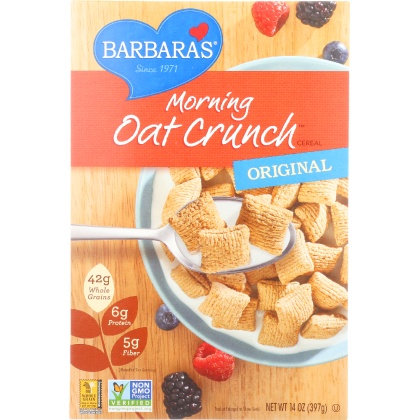BARBARA\'S BAKERY: Morning Oat Crunch Cereal Original, 14 oz