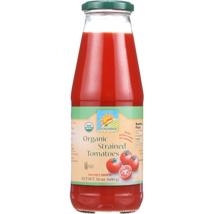 BIONATURAE: Organic Strained Tomatoes, 24 Oz