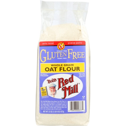 BOB\'S RED MILL: Gluten Free Whole Grain Oat Flour, 22 oz