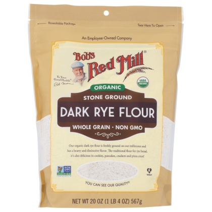 BOB\'S RED MILL: Organic Dark Rye Flour, 20 oz
