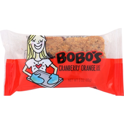 BOBO\'S OAT BARS: All Natural Bar Cranberry Orange, 3 oz