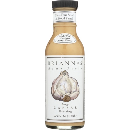 BRIANNAS: Homestyle Asiago Caesar Dressing, 12 oz