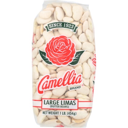 CAMELLIA: Dried Bean Limas Large, 16 oz