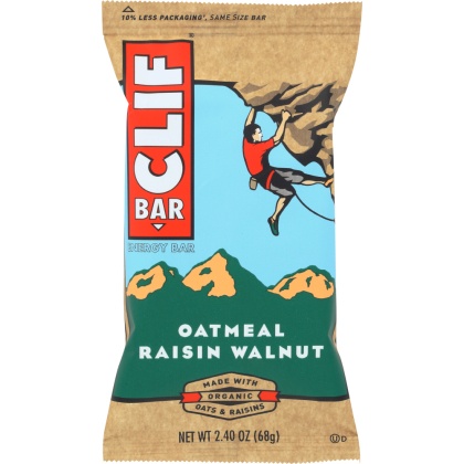 CLIF BAR: Energy Bar Organic Oatmeal Raisin Walnut, 2.4 Oz
