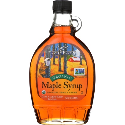COOMBS FAMILY FARMS: Grade A Organic Maple Syrup Amber, 12 oz