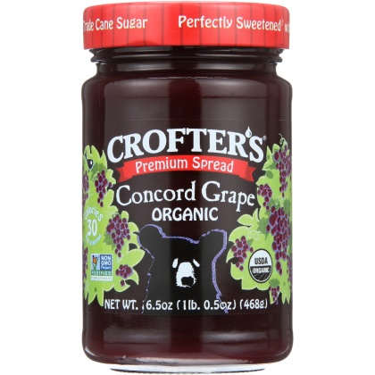 CROFTERS: Concord Grape Fruit Spread, 16.5 oz