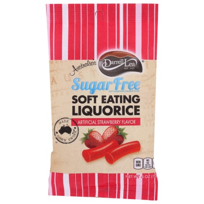 DARRELL LEA: Licorice Strawberry Sugar Free, 4 oz