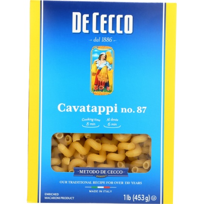 DE CECCO: Pasta Cavatappi, 16 oz