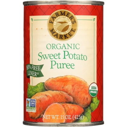 FARMERS MARKET FOODS: Organic Sweet Potato Puree, 15 oz