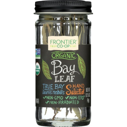 FRONTIER HERB: FRONTIER HERB: Whole Organic Bay Leaf, 0.15 oz