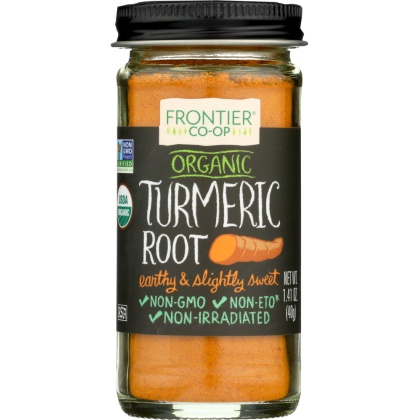 FRONTIER NATURAL PRODUCTS: Organic Ground Turmeric Root, 1.76 oz