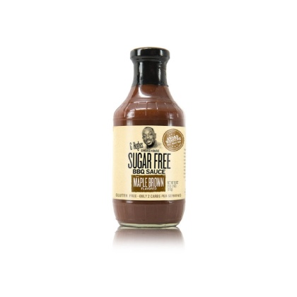 G HUGHES: Sugar Free Barbecue Sauce Maple Brown Flavor, 18 oz