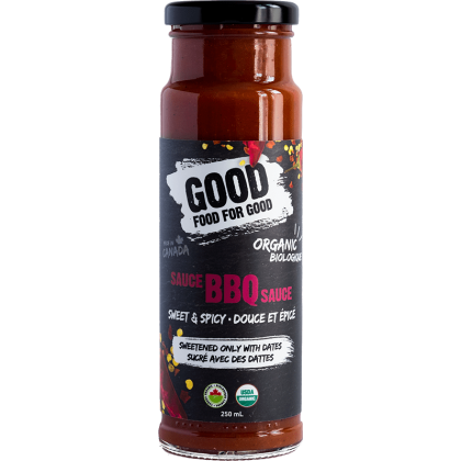 GOOD FOOD FOR GOOD: Sweet And Spicy BBQ Sauce, 9.5 oz