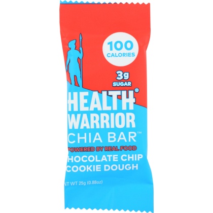 HEALTH WARRIOR: Bar Chia Chocolate Chip Cookie Dough, 0.88 oz