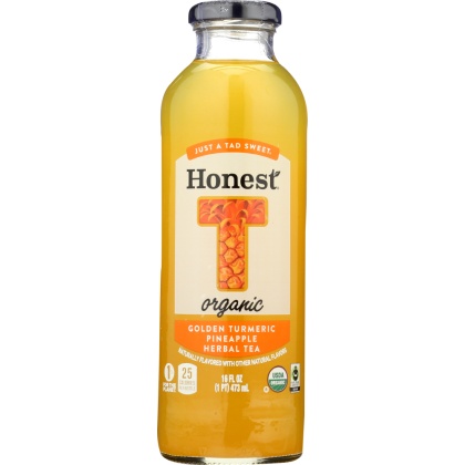 HONEST TEA: Organic Golden Turmeric Pineapple Herbal Tea, 16 fo