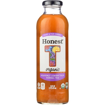HONEST TEA: Organic Heavenly Lemon Tulsi Herbal Tea, 16 fo