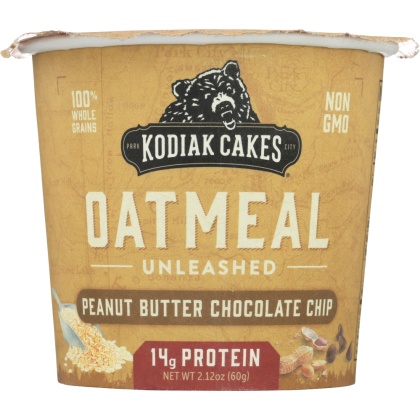 KODIAK: Chocolate Peanut Butter Oatmeal in a Cup, 2.12 oz