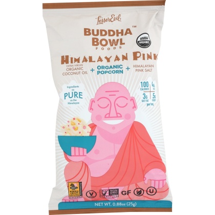 LESSER EVIL: Buddha Bowl Himalayan Pink Small Bag, 0.88 oz