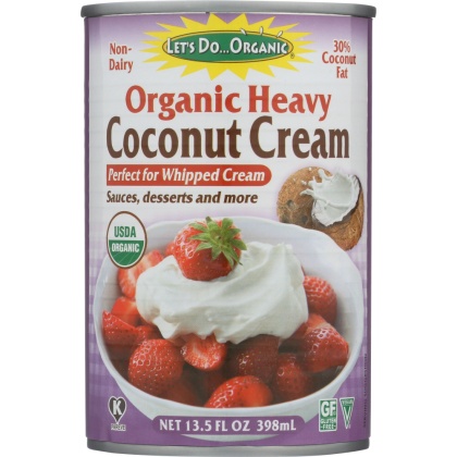 LETS DO ORGANICS: Organic Heavy Coconut Cream 30% Coconut Fat, 13.5 oz