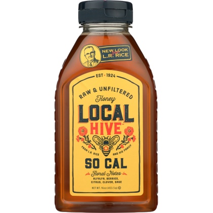 LOCAL HIVE: Raw and Unfiltered So Cal Honey, 16 oz