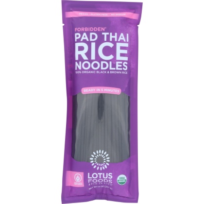 LOTUS FOODS: Pad Thai Rice Noodles Organic Forbidden, 8 oz