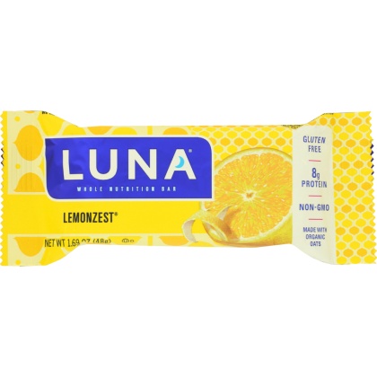 LUNA: Lemon Zest Nutrition Bar For Women, 1.7 oz