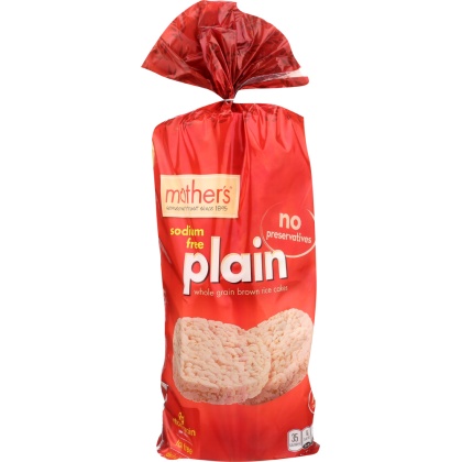 MOTHER\'S: Plain Whole Grain Brown Rice Cakes, 4.5 oz