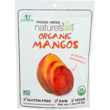 NATIERRA NATURE\'S ALL: Freeze Dried Organic Mango, 1.5 oz