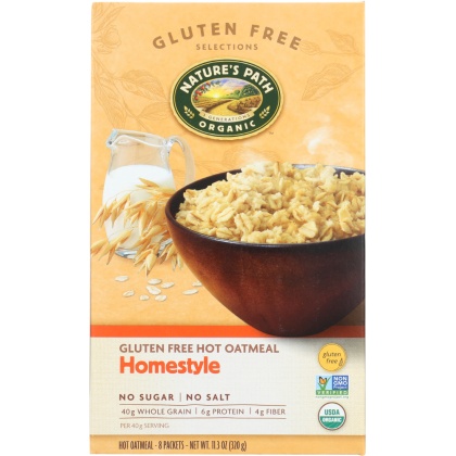 NATURE\'S PATH: Organic Gluten Free Selections Homestyle Hot Oatmeal, 11.3 oz