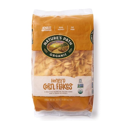NATURES PATH: Honey\'d Corn Flakes Cereal, 26.4 oz