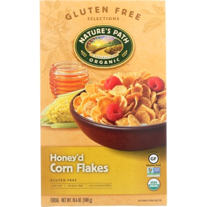 NATURES PATH: Organic Honey\'D Corn Flakes Cereal, 10.6 oz