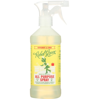 REBEL GREEN: Spray All Purpose Peppermint Lemon, 16 oz