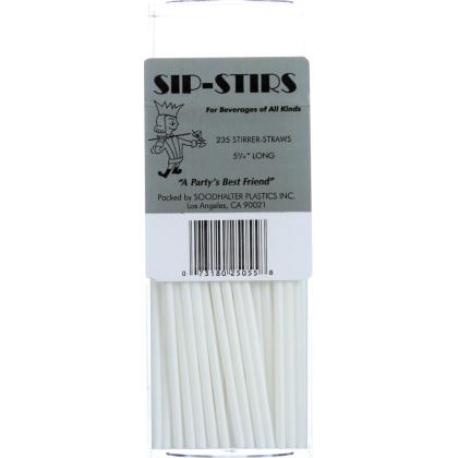 SOODHALTER: Stir Sip Plastic, 235 pc
