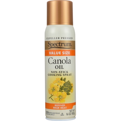 SPECTRUM NATURALS: Canola Oil Non Stick Cooking Spray, 16 oz